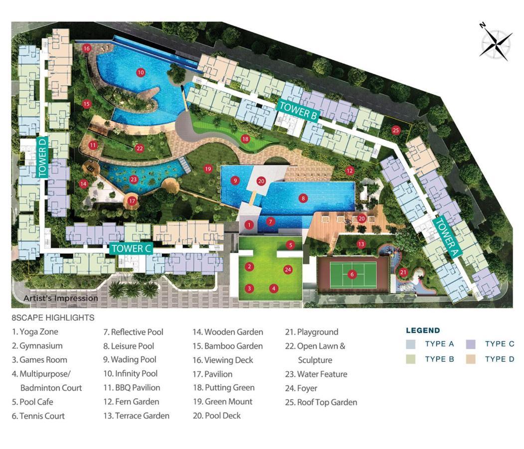 Homenest Jb City Poolview Suite By Cozy Home Johor Bahru Buitenkant foto